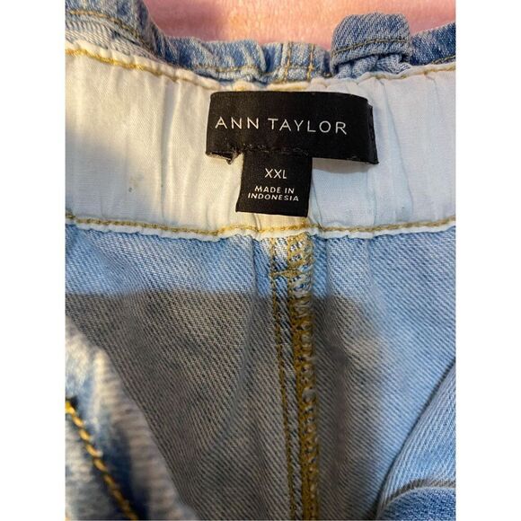 Ann Taylor Women’s Denim Paperbag Plus Size Shorts Size XXL - Picture 4 of 4